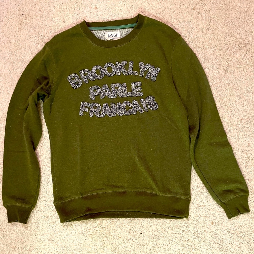 Brooklyn Parle Française sweatshirt ( Brooklyn speaks French)